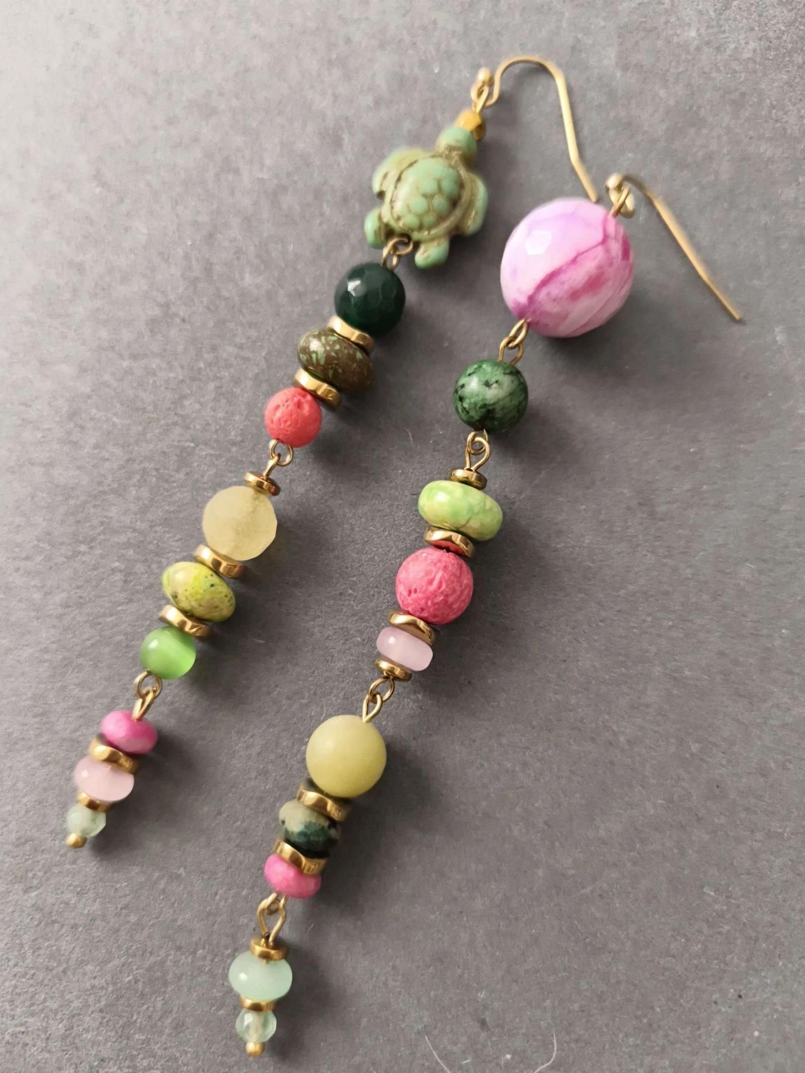 Multi-stone earrings – photo 2